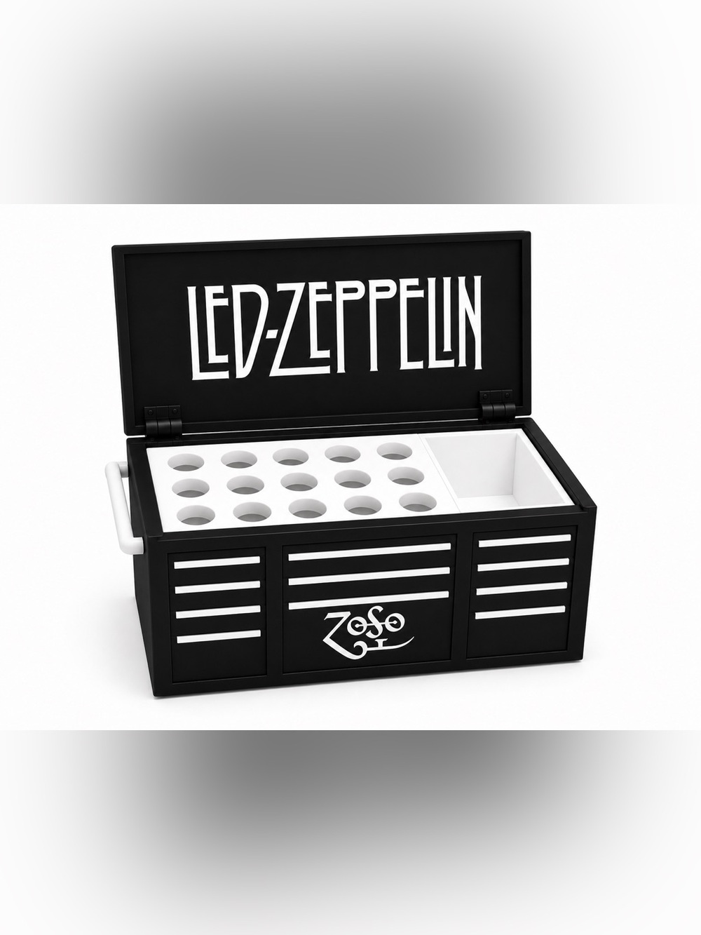 Led Zeppelin Mini Toolbox Pen And Trinket Holder Desk Top Organizer